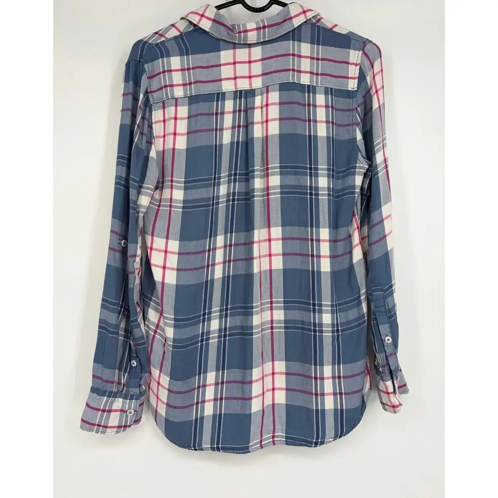 Woolrich roll tab flannel button down